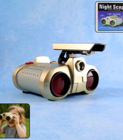 Kids Night Scope Toy Binoculars with Pop-Up Spotlight (1 Pc)